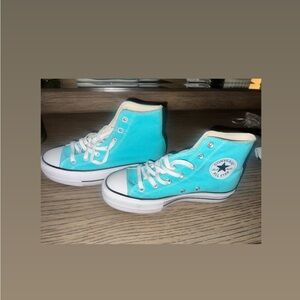 Converse Turquoise High-Top Sneakers